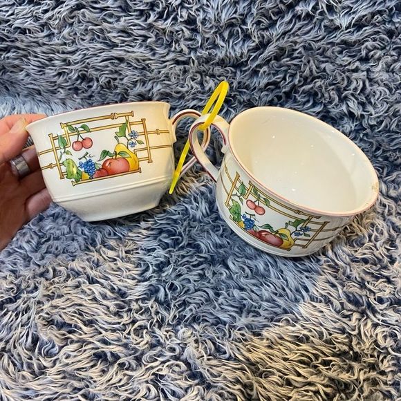 Villeroy & Boch Mon Jardin Flat Demitasse Fruit Tea Cup Set - Picture 8 of 12